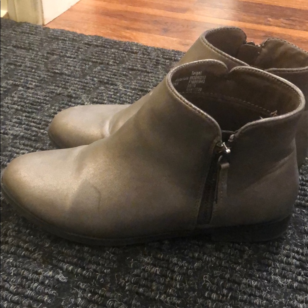 Metallic Ankle Boots